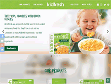 Tablet Screenshot of kidfresh.com